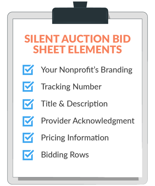 Silent Auction Bid Sheets: How to Get Started [+ Template] | Winspire